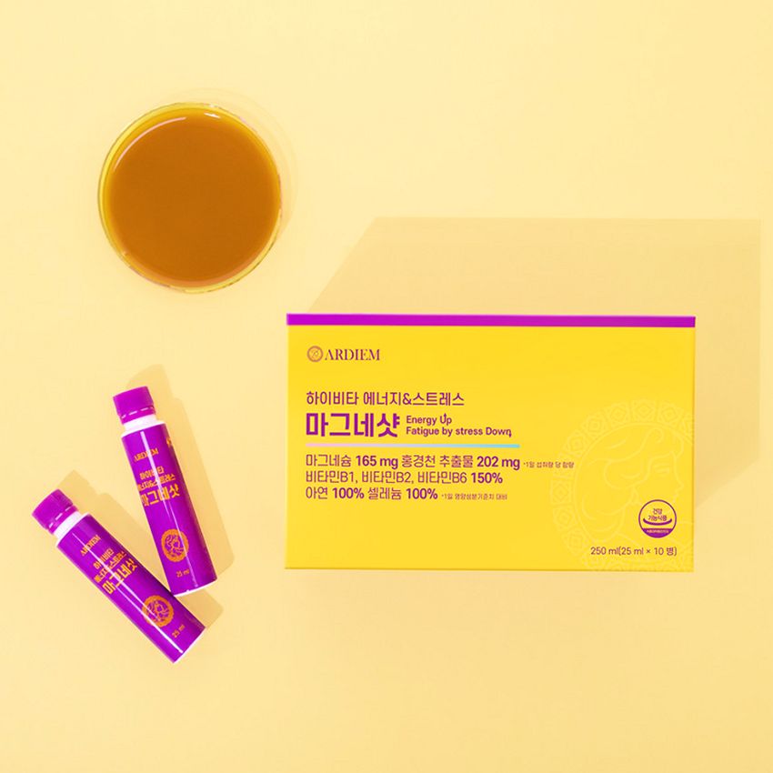아르디엠 하이비타 에너지&스트레스 마그네샷 250ml 10개입, 1개